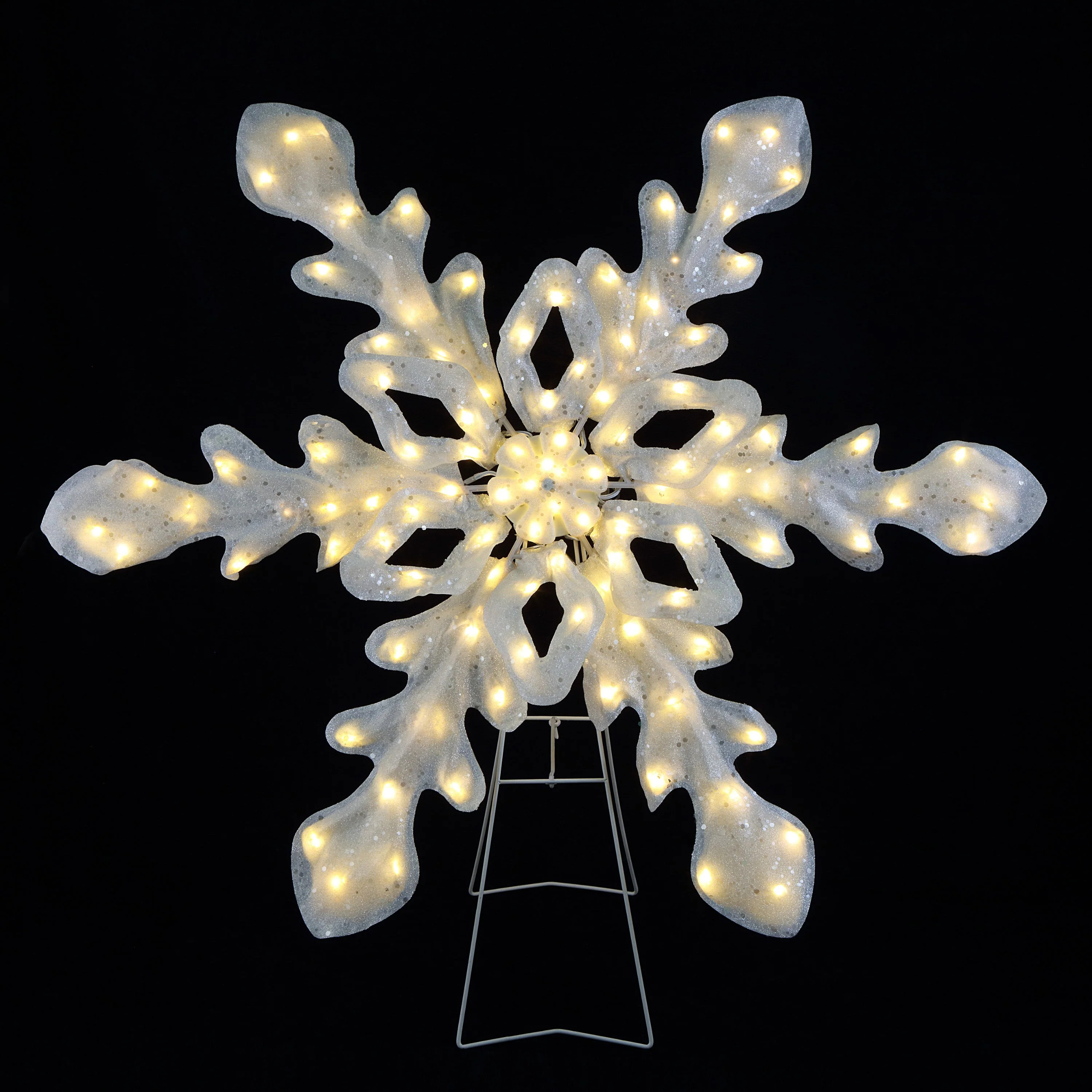 Mr. Christmas 35" Outdoor Twinkling LED Snowflake, White