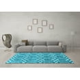 thumbnail image 3 of Ahgly Company Indoor Rectangle Abstract Light Blue Contemporary Area Rugs, 3' x 5', 3 of 4