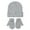 Grey, variant on Krdevn Solid Knit Turn up Edge Cap and Mitten Set, Stretchy Secure Fit for Casual Everyday Wear (Baby,Toddler),S