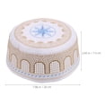 thumbnail image 6 of SWETRACE 1Pack Worship Hat Comfortable Round Breathable Cotton Polyester Islamic Prayers, 6 of 6