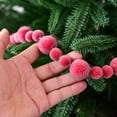 thumbnail image 5 of 108.26inch Fake Red Berry Bead Garland for Christmas Tree Decorations, Frosted Berry Winter Garland for Mantle Window Door Hanging Indoor Outdoor Holiday Party Supplies Xmas Decor, 5 of 7