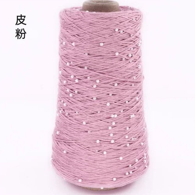 350g Pearl Mercerized Cotton Yarn Hand-knitted Cotton Pearl Lace Line Fine Crochet Thread Bead Thread Diy Hand-braided Thread