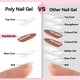 thumbnail image 3 of Set de gel de uñas de polietileno Makartt Nude & Dark Almond 30 ml x 2, 3 of 8