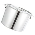 thumbnail image 2 of 1Pc Stainless Steel Soup Pot Thick Water Bucket Rice Porridge Bucket with Lid, 2 of 8