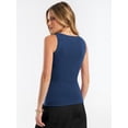 thumbnail image 6 of ANRABESS Tank Tops for Women Wool Blend Sweaters Sleeveless Casual Summer Fitted Shirts 2026 Spring Beach Vacation Clothes Deep Blue Medium, 6 of 8