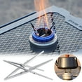thumbnail image 2 of Réchaud d'Extérieur Portable avec Support de Bouilloire Amovible pour Camping, Randonnée, Backpacking, Aventures 2 Pcs, 2 of 9