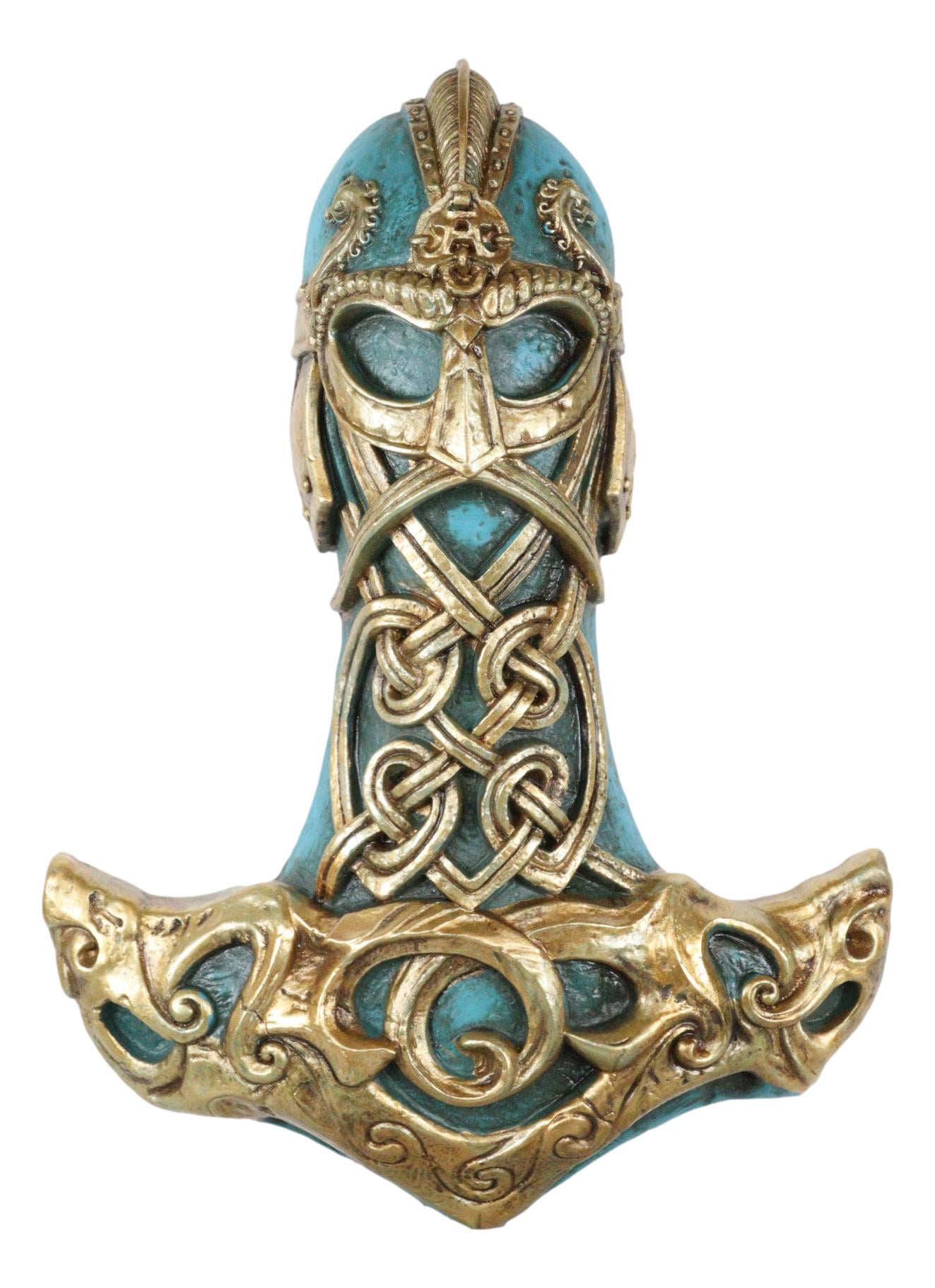 Alchemy Gothic Thors Hammer Thunder Mjolnir Viking Resin Trinket Box 
