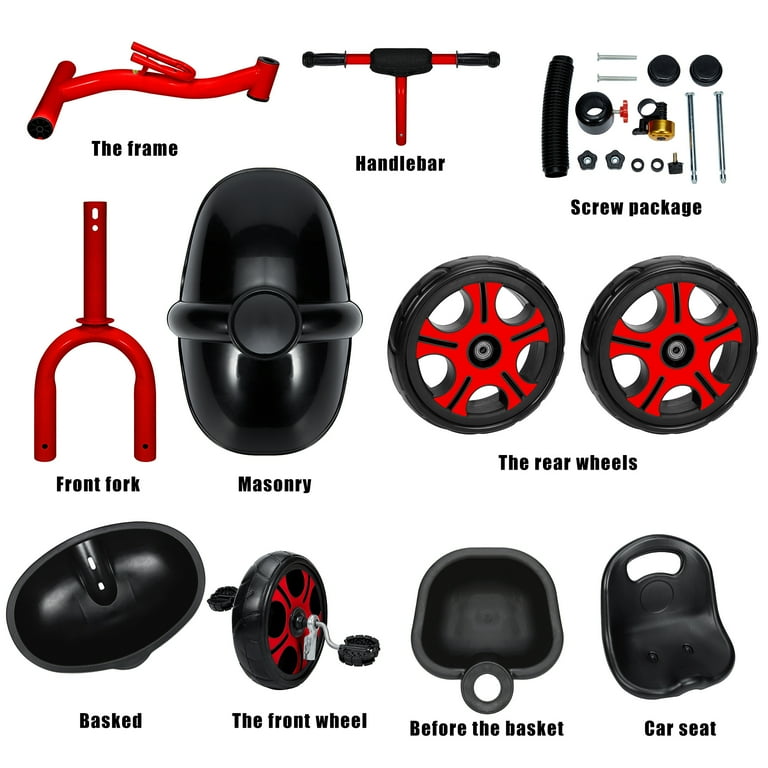 Children's tricycle best sale parts