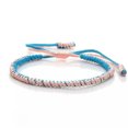 thumbnail image 6 of K-KED Blue Braided Bracelets - Woven Thread Tibetan Bracelet Men Adjustable Bangles-Blue green, 6 of 7