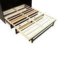 thumbnail image 4 of Noble House Queen Murphy Bed, Pine Wood Frame with Rattan Panel, Storage Drawer & Fold-Out Platform, Espresso, 4 of 15