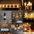 thumbnail image 6 of C35T LED Light Bulbs, 4W E12 110V Candelabra Light Bulbs Dimmable LED Light Bulbs 2700K Warm White 400LM Flame Light Bulbs Tip Vintage CA11 Candle Light Bulbs, 1 Pack, 6 of 6