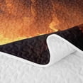 thumbnail image 5 of Feelyou Ancient Flame Dragon Bed Spread Queen for Boys Girls, Cartoon Magical Animal Queen Coverlet Set, Black Orange, 3-Piece, 5 of 7