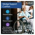 thumbnail image 5 of Gel Wedge Seat Cushion with Pommel 18" x 16" x 4" - 2" - Better Posture and Hip Positioning - High Density Foam and Pressure Redistribution Gel and Back, Tailbone, and Coccyx Support, 5 of 6
