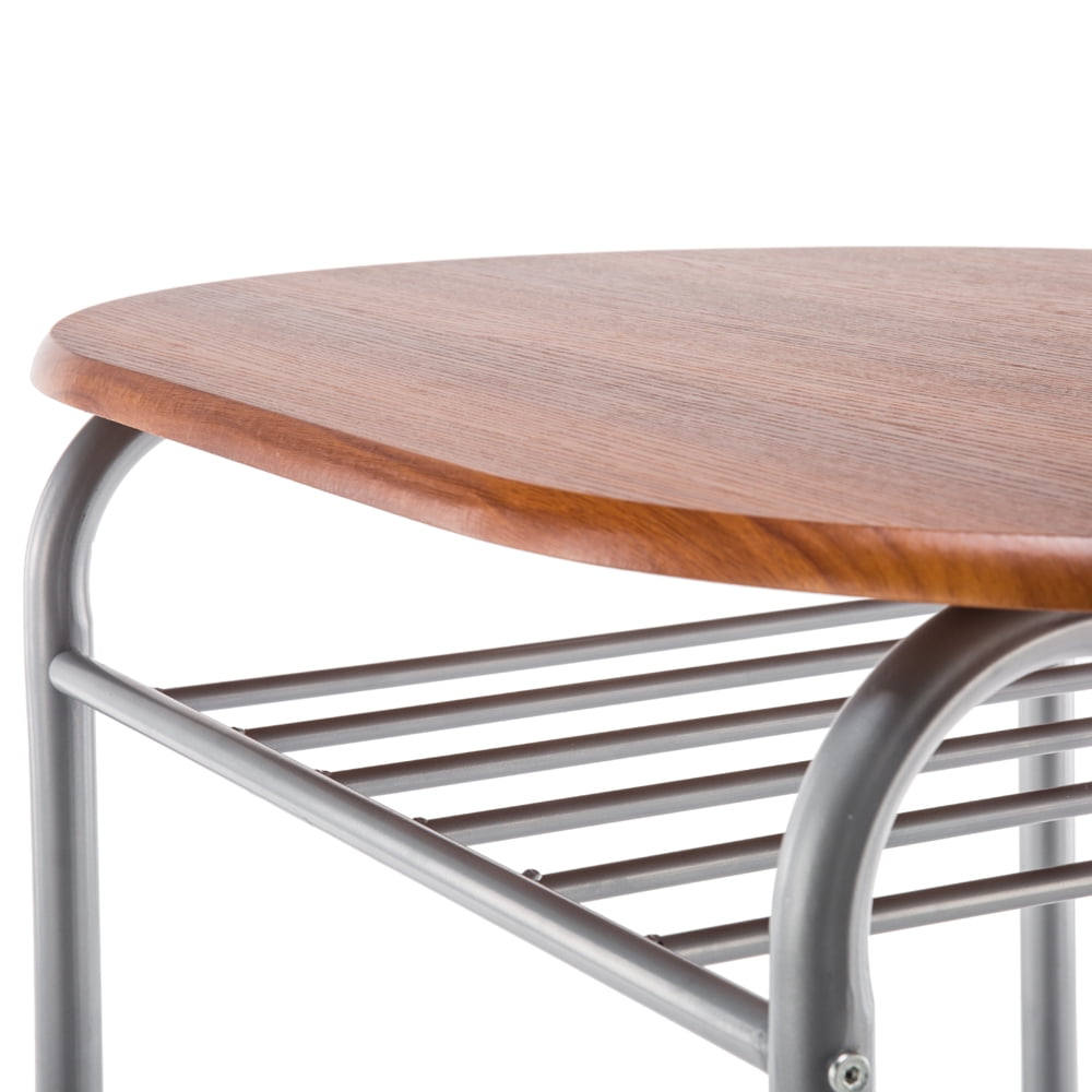 Kepooman 3 Piece Dining Table Set, PVC Light Breakfast Table, Dining Room Sets PVC Breakfast Table with 2 Chairs, Kitchen Dining Room Round Table and Chairs, Brown Kepooman 3 Piece Dining Table Set, PVC Light Breakfast Table, Dining Room Sets PVC Breakfast Table with 2 Chairs, Kitchen Dining Room Round Table and Chairs, Brown