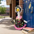 thumbnail image 5 of Porch Goose Back to School Dress, 23 Inch Goose Outfits with Headwear, ABC Lettering Sign, Cute Back to School Goose Clothes for Outdoor Garden Yard Classroom Decor, 5 of 7