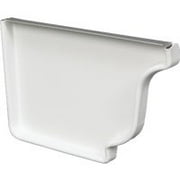 AMERIMAX HOME PRODUCTS 33005 5-Inch Galvanized Left End Cap, White