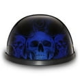 thumbnail image 2 of DAYTONA Novelty Skull Cap 1/2 Half Motorcycle Helmet 35 Styles NON DOT XS-XXL, 2 of 6
