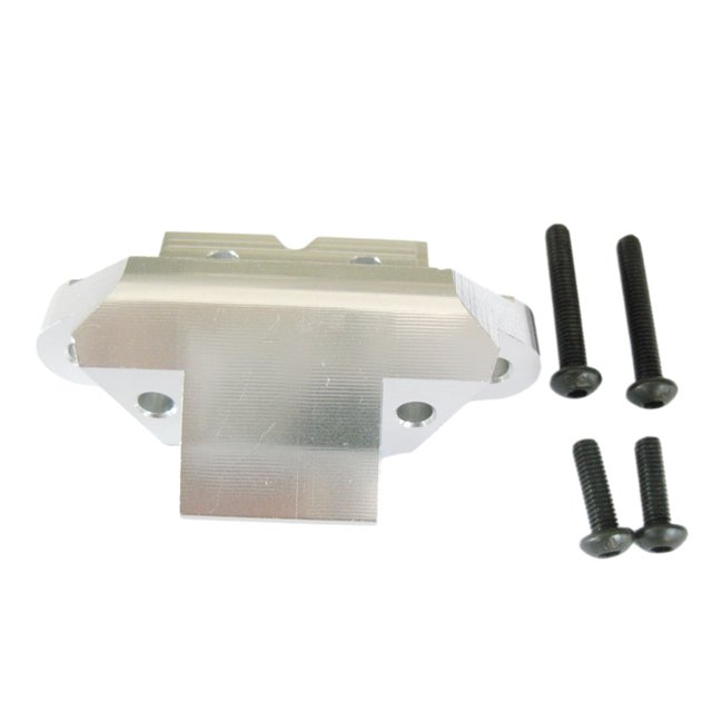 ZheElen avant Bas Support de Bras de Suspension pour 1/10 AXIAL ROCK RACER 90026 RC Voiture Partie Crawler Désert Buggy Argent