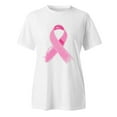 thumbnail image 2 of Cancer Awareness T Shirts for Women 2025 Pink Ribbon Graphic Short Sleeve Crewneck Tshirt Womens T Shirts, 2 of 4