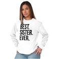 thumbnail image 3 of Best Sister Ever Siblings Family Joke Women Plus Size Long Sleeve Graphic Tee Brisco Brands 2X, 3 of 5
