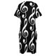 thumbnail image 4 of Vestido negro con bolsillos para mujer prenda holgada con escote triangular color blanco, 4 of 6