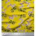 thumbnail image 1 of Soimoi Rayon Fabric Leaves & Wild Flower Floral Decor Fabric Printed Yard 56 Inch Wide, 1 of 3