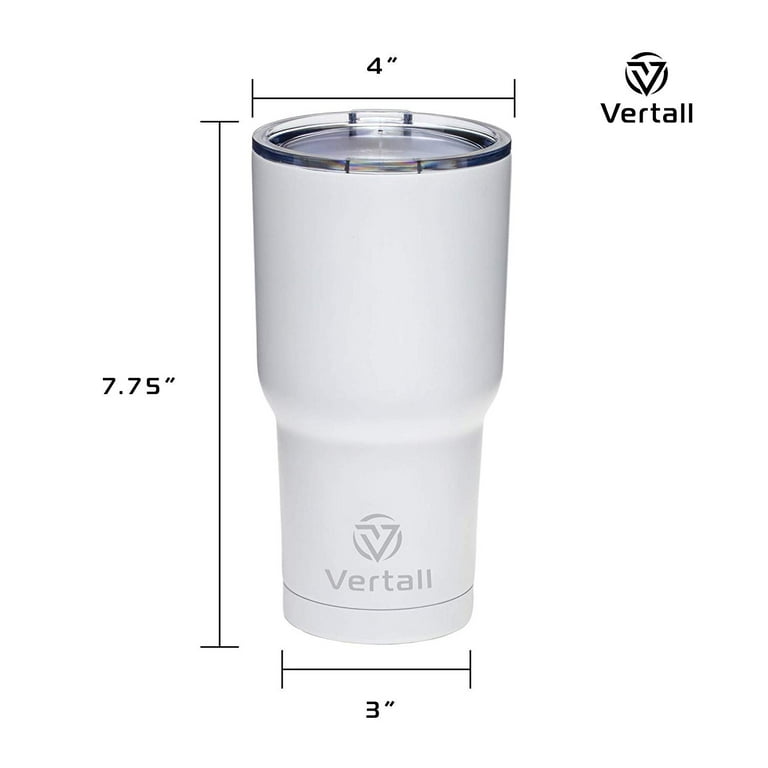 Vertall Stainless Steel Travel Tumblers BPA Free Double Wall Vacuum Insulated for Hot or Cold Beverages with Lid (20oz, Tangerine)