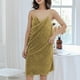 thumbnail image 5 of Vestido Toalla Jumbo elástica para mujer, toalla de baño de terciopelo Coral, albornoz de natación, amarillo Kuymtek Amarillo Única para Mujer, 5 of 7