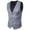 Gray, variant on cllios Mens Suit Vest Casual Business Slim Fit Solid V-Neck Formal Waistcoat 4 Button Wedding Party Dinner Dress Tuxedo Vest