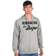 thumbnail image 5 of Kindness is Dope Christian Urban Zip Up Hoodie Men's Women's Brisco Brands S, 5 of 6