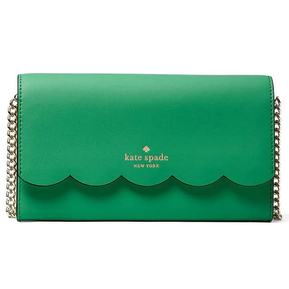 Kate Spade New York Women's Gemma Smooth Leather Small Crossbody Bag (Green Bean)