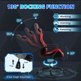 thumbnail image 5 of BUPPLEE Ergonomic High Back Gaming Chair, 360 Degree Swivel Height Adjustable Gaming Chair, 5 of 9