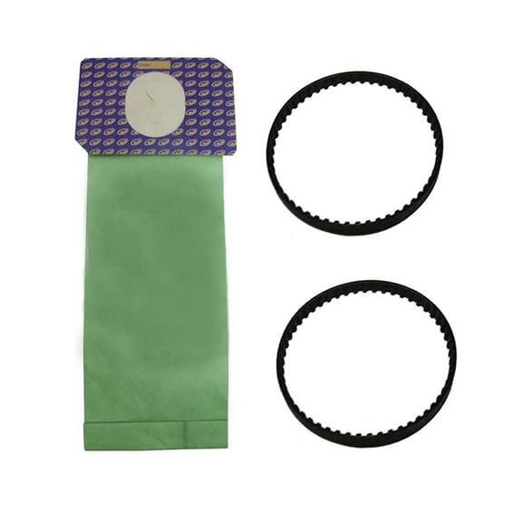 Proteam PROFORCE, 1500 Series Upright Vacuum Cleaner 10PK Paper Bags With 2PK Power Nozzle Roller Geared Belts