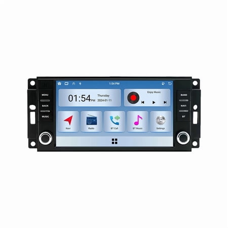 RoverOne 6+128G for Jeep Cherokee 2009 2008 2010 Wrangler Dodge Challenger Chrysler Car Radio Stereo CarPlay Android Auto GPS Bluetooth Audio Video Player