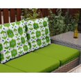 thumbnail image 6 of Vargottam Indoor/Outdoor Tufted Printed Square Seat Patio Cushion Set Of 2 Water Resistant Patio Furniture Seat Cushion 19,inches, Green | Ikat, 6 of 7