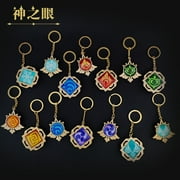 Anime Keychain Genshin Impact Element God's Eye Key Chain Women Accessories