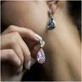 thumbnail image 5 of 925 Silver Drop Earring Pear Cut Cubic Zircon Elegant Wedding Jewelry A Pair, 5 of 5