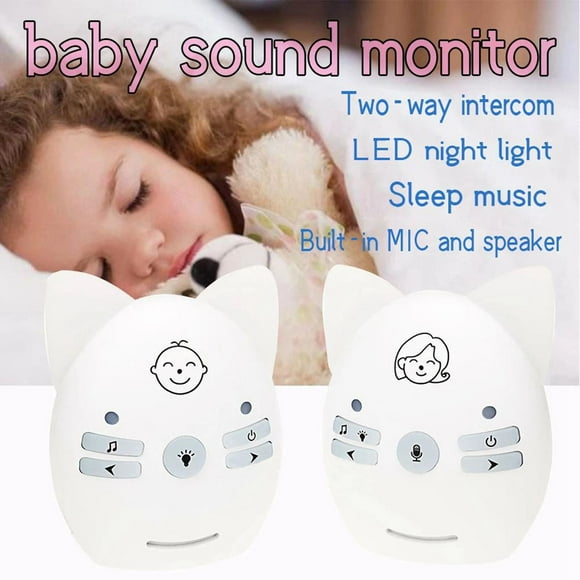 de llanto de bebé digital e inalámbrico, portátil para bebés, transmisión sensible digital, conversación bidireccional, de llanto Enchufe blanco . UU. Hugo Monitor infantil