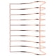 thumbnail image 5 of Soporte para libros en forma de S, estantería de hierro forjado, soporte para almacenamiento de archivos para oficina en casa, oro rosa, 5 of 14