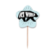 thumbnail image 1 of Negro animal Bear silueta natural Selección de pastelitos Star lable Flag en palillos de dientes, 1 of 3