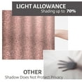 thumbnail image 6 of LALILO Kitchen Curtain Valance Rose Gold Sparkle Rod Pocket Window Curtain 52"x 18" Set of 2, 6 of 6