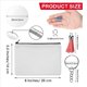 thumbnail image 5 of 20 Piezas Bolsas En Blanco para Sublimación, Bolsas Maquillaje Transferencia DIY, Estuche Bolígrafo Lona con Cremallera Transferencia Hierro para Mujeres Y Niños, 5 of 5