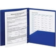 thumbnail image 6 of Poly Two-Pocket Folder, Three-Hole Punch Prong Fasteners, Letter Size, Blue, 3 per Pack, 6 of 10