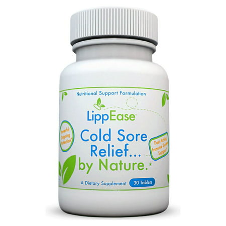 LippEase Natural Cold Sore & Herpes Treatment Supplement - Prevent & Speed up Cold Sore, Herpes or Fever Blister Outbreaks - Immune System