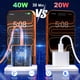 thumbnail image 5 of Cargador SDYXZ de carga rápida 40W para iPhone con cable USB-C de 60W, 5 of 8