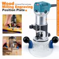 thumbnail image 6 of BQBQERT Router Plate Clear Base Plate Easy Installation Router Base with Double Handles Router Fixed Base Guide, 6 of 8