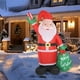 thumbnail image 1 of Adorno inflable de Papá Noel para Navidad. Fabricado en poliéster con luces internas brillantes. Ideal para fiestas, celebraciones en casa o para, 1 of 10