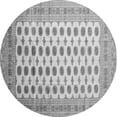 thumbnail image 1 of Ahgly Company Indoor Round Southwestern Gray Country Area Rugs, 5' Round, 1 of 1