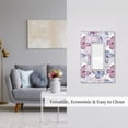 thumbnail image 2 of Zufioo Butterflies in Pastel Print Switch Wall Plate, Dustproof and Heat-resistant Decorative Wall Switch Cover, Suitable for Residential and Commercial Areas-Mid-size, 2 of 8