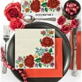 thumbnail image 5 of Keep Unique Everyday Folk Rose Napkins, Spring Decoupage Napkins, Assorted Color, 20/Pack, 5 of 5